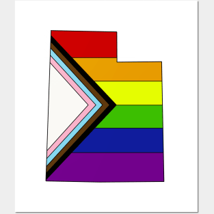 Progress pride flag - Utah Posters and Art